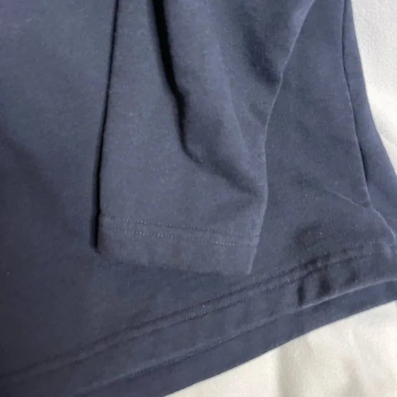 UNTUCKit Parkson Dark Navy Blue Quarter Snap Pullover Sweater Mens MPoly Blend - Picture 2 of 5